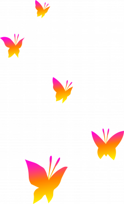 butterfly clip art | Pink Orange and Yellow Butterflies - Free Clip ...
