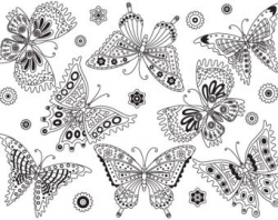Items similar to Butterfly Clipart - Digital Vector Butterfly ...