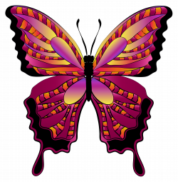 Red Butterfly Clipart Image | Gallery Yopriceville - High-Quality ...