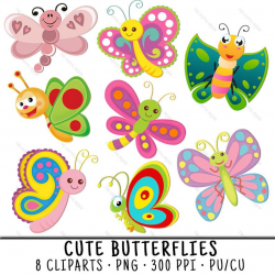 Butterfly Clip Art, Butterfly Clipart, Butterflies Clip Art, Butterflies  Clipart, Cute Butterfly PNG, PNG Cute Butterfly, Cute Butterflies