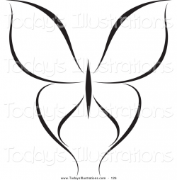 Free Simple Butterfly Black And White, Download Free Clip ...
