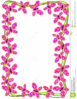 Picture Frame Rainbow Butterfly Clipart Round Flower Frame Pencil ...