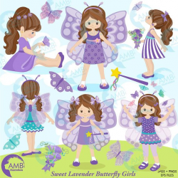 Butterfly clipart, Fairy clipart, Fairy girls clipart, princess ...