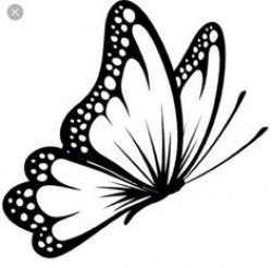 Image result for butterfly clipart black and white | Silhouette ...