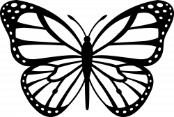 Butterfly Stencils Free | Butterfly Black White image - vector clip ...