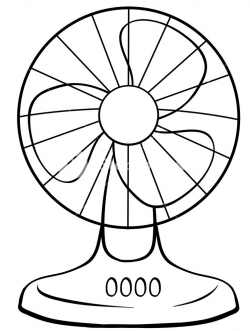 Electric Fan Clipart Black And White - Letters