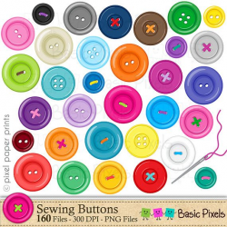 Button clipart - Digital Clip Art - Personal and commercial use ...