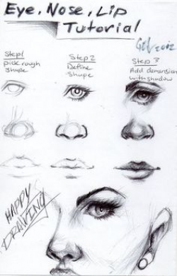 How to draw button noses. Reminds me of Rapunzel. First draw ...
