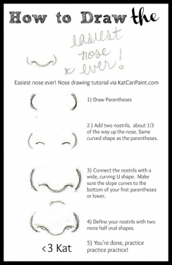 How to draw button noses. Reminds me of Rapunzel. First draw ...