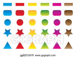 Stock Illustrations - Colored button set. Stock Clipart gg62212479 ...