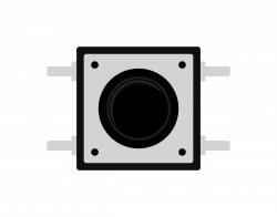 Clipart - DPST micro push button switch.