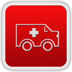 Ambulance red button symbol clipart image - ipharmd.net