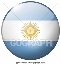 Stock Illustration - Argentina round glass button. Clipart Drawing ...