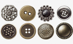 Eight Buttons, Clothes, Button, Metal PNG Image and Clipart for Free ...