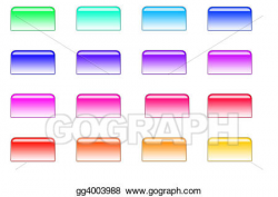 Drawing - File style buttons 02. Clipart Drawing gg4003988 - GoGraph