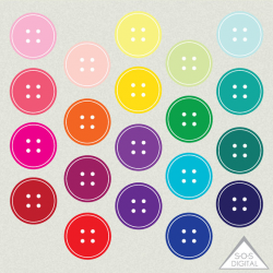 Button Clipart, Cute Button Clip art, PNG Buttons, PNG Files, Small ...