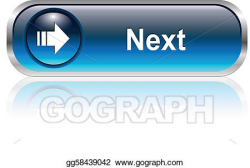 Vector Stock - Next icon, button. Clipart Illustration gg58439042 ...