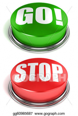 Stock Illustration - Go stop buttons. Clipart Illustrations ...
