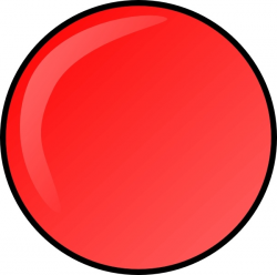 Red Round Button clip art Free vector in Open office drawing svg ...
