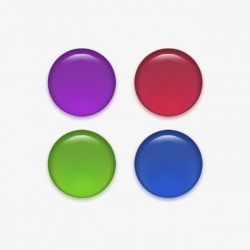 Colored Buttons, Round, Push Button, Shape PNG Image and Clipart for ...