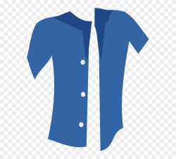 Dress Shirt Clipart Button Up Shirt - Shirt With Buttons ...