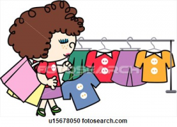 Buying Clothes Clipart