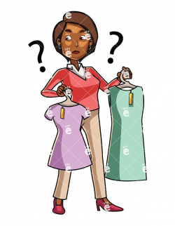 A Black Woman Choosing Between A Shirt & A Dress - FriendlyStock.com ...