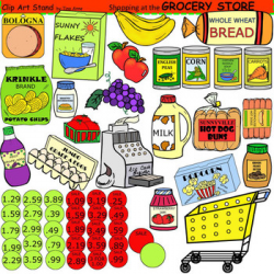 Clip Art Grocery Store by Clip Art Stand by Tina Anne | TpT