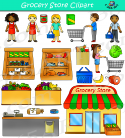 Grocery Store Clipart | Clipart 4 School | Clip art, School ...