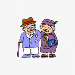 Vector Arm To The Old Couple Pictures, Kindly, Cartoon, Happy PNG ...