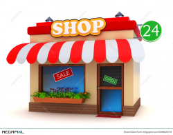 Shop Building Illustration 33822015 - Megapixl