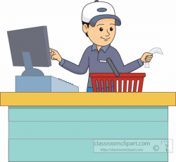 Grocery Clipart Clipart- at-check-out-man-giving-change-clipart ...