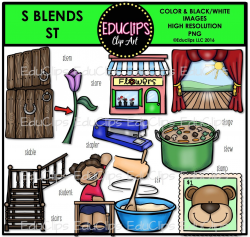 S Blends Clip Art Mega Bundle (Color and B&W) - Welcome to Educlips ...