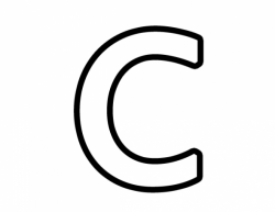 28+ Collection of Letter C Clipart Black And White | High quality ...