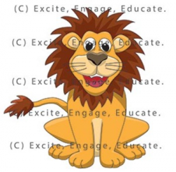 Animal Clipart - Cartoon Lion by Excite Engage Educate | TpT