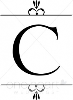 Wedding Monogram C Clipart | Wedding Monograms