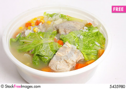 Pork Soup With Cabbage, Corn And Carrot - Free Stock Images & Photos ...