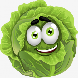 Cartoon Cabbage, Cabbage, Good Looking, Color PNG Image and Clipart ...