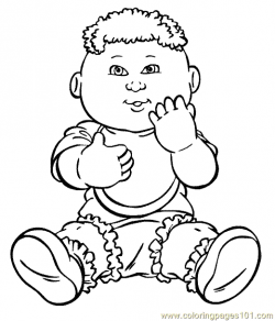 Cabbage Patch Kids Coloring Page 03 Coloring Page - Free Cabbage ...