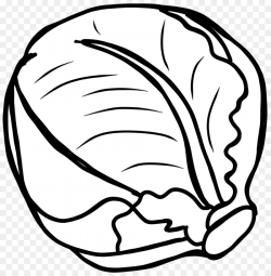 Red cabbage Vegetable Black and white Clip art - cabbage png ...