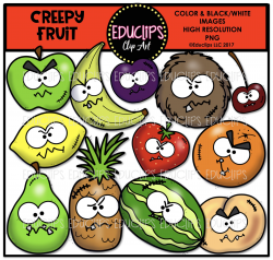 Creepy Halloween Clip Art Big Bundle (Color and B&W) - Welcome to ...