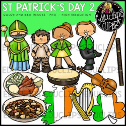 St Patrick's Day 2 Clip Art Bundle {Educlips Clipart} by Educlips