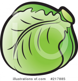 Lettuce Clipart #217885 - Illustration by Lal Perera