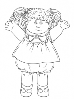 Cabbage Patch Doll coloring page | Free Printable Coloring Pages