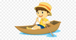 Row, Row, Row Your Boat Rowing Childrens song Clip art - Cartoon ...