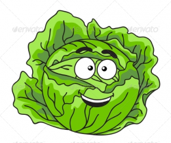 Cabbage Cartoon by VectorTradition | GraphicRiver