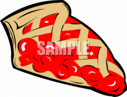 A Slice Of Cherry Pie Clipart Image - foodclipart.com