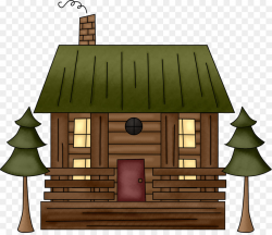 Log cabin Rustic Clip art - Rustic Cabin Cliparts png download ...