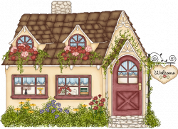 cute cottage | Cute Clipart and Drawings | Pinterest | Naive ...