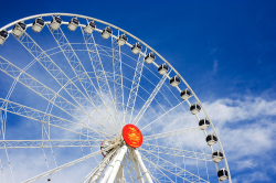 Ferris Wheel | Free Stock Photo | A large ferris wheel with a blue ...